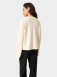 Soaked In Luxury Spina Boxy Knit Jumper, Cream