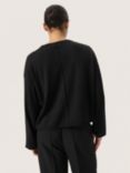 Soaked In Luxury Spina Boxy Knit Jumper, Black