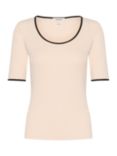 Soaked In Luxury Naida Short Sleeve T-Shirt, Sandshell