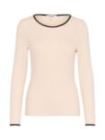 Soaked In Luxury Naida Long Sleeve Top, Sandshell