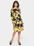 Saint Tropez Grace Floral Dress, Black/Yellow