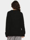 Saint Tropez Garbie Wool Blend Jumper, Black