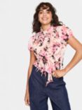 Saint Tropez Lilja Ruffle Floral Blouse, Multi