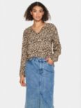 Saint Tropez Gasel Animal Print Top, Multi