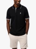 Psycho Bunny Cambridge Pique Polo Shirt, Black