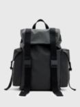 AllSaints Mars Cotton Blend Military Backpack, Black