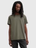 AllSaints Figure Cotton Regular Fit Short Sleeve T-Shirt, Green Mid