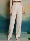 Sister Jane Duet Tweed Trousers, Cream