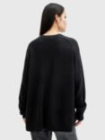 AllSaints Ines Cashmere Wool Blend Jumper, Black