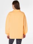 Sweaty Betty Powerhouse Henley Sweatshirt, Sunny Orange