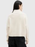 AllSaints Ines Cashmere Wool Blend Jumper, Ivory White