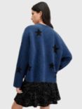 AllSaints Starlet Wool Blend Jumper, Midnight Blue