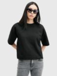 AllSaints Tillie Oversized Organic Cotton Blend T-Shirt, Black