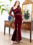 HotSquash Velvet Embroidered Dress