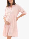 Ripe Adel Linen Blend Maternity Dress, Soft Pink