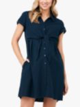 Ripe Colette Tie Up Linen Blend Maternity Dress