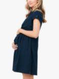 Ripe Colette Tie Up Linen Blend Maternity Dress