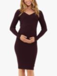 Ripe Sadie Knit Maternity & Nursing Dress, Maroon