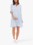 Ripe Sam Stripe Maternity Dress, Sky Blue/White