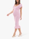 Ripe Selma Shirred Maternity Dress, Ditsy Pink