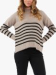 Ripe Gerrie Stripe Maternity & Bursing Wool Blend Jumper, Mocha