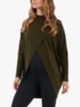 Ripe Hallie Cross Over Nursing Knit Top, Khaki