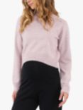 Ripe Tia Crop Knit Maternity Jumper, Pink Marle