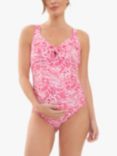 Ripe Janis Maternity & Nursing Swimsuit, Hot Pink/White