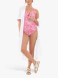 Ripe Janis Maternity & Nursing Swimsuit, Hot Pink/White