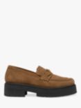 Geox Spherica EC7 Suede Chunky Loafers, Mud