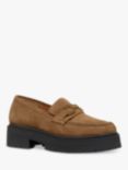 Geox Spherica EC7 Suede Chunky Loafers, Mud