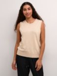 KAFFE Lizza Knit Tank Top, Feather Gray Melange