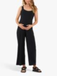 Ripe Bobby Ribbed Maternity Jumpsuit, Black