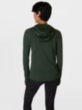 Sweaty Betty Pro Run Zip Up Hooded Top, Trek Green