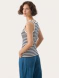 Part Two Grecias Stripe Vest Top, Navy/White