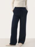 Part Two Evalynna Wide Leg Trousers, Dark Navy