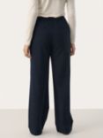 Part Two Evalynna Wide Leg Trousers, Dark Navy