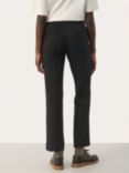 Part Two Pontas Check Slim Flared Trousers, Grey/Multi