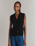 Ghost Brettia Wool Blend Sleeveless Cardigan