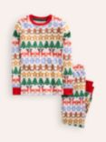 Mini Boden Kids' Snug Long John Pyjamas, Fair Isle