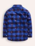 Mini Boden Kids' Check Cosy Shirt, Toadstool Check