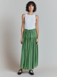 Ghost Ruth Tiered Maxi Skirt, Green