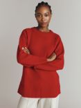 Ghost Arleen Wool Blend Jumper, Crimson