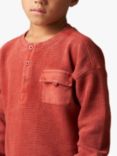 Angel & Rocket Kids' Pocket Long Sleeve Tee, Rust