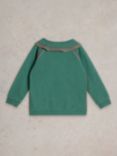 White Stuff Kids' Dawna Crew Neck Jumper, Dk Green