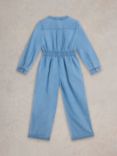 White Stuff Kids' Chambray Jumpsuit, Chamb Blue