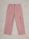 White Stuff Kids' Mabel Cargo Trousers, Pink