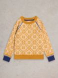 White Stuff Kids' Fair Isle Jumper, Yellow Mlt