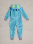 White Stuff Kids' Robot Onesie, Blue/Multi