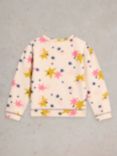 White Stuff Kids' Sadie Star Sweatshirt, Natural/Multi